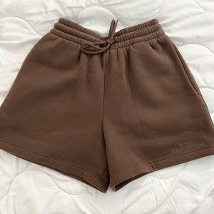 White fox lounge shorts